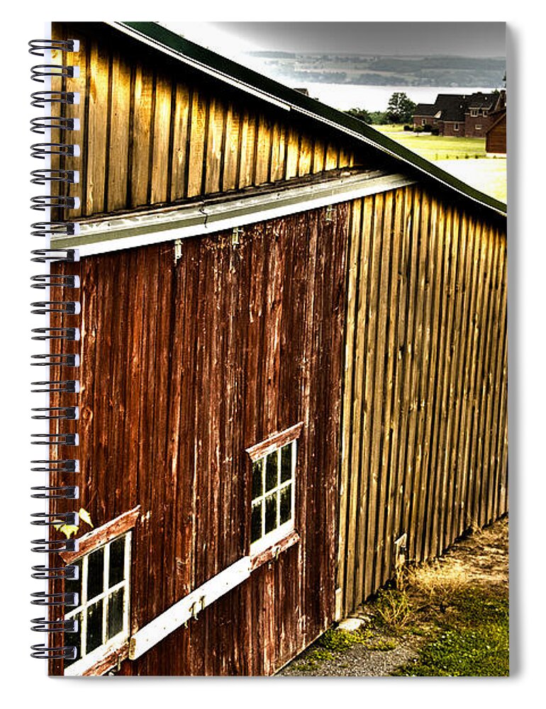 Wine Spiral Notebook featuring the photograph Wine Barn by William Norton