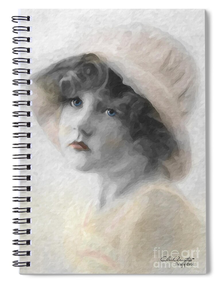 Charming Spiral Notebook featuring the painting Winsome by Chris Armytage