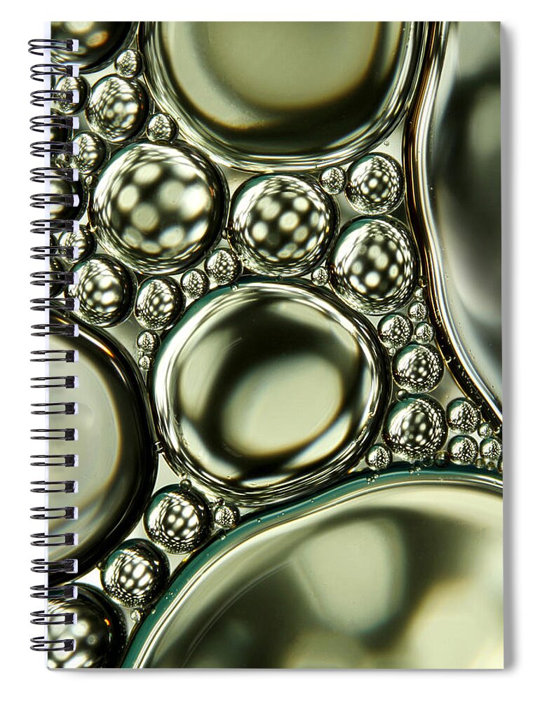 Oil Spiral Notebook featuring the photograph Winter Abstract Collection I by Sharon Johnstone