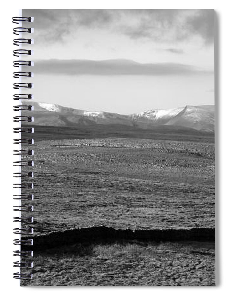 Sky Spiral Notebook featuring the photograph Winter Hills by Lukasz Ryszka