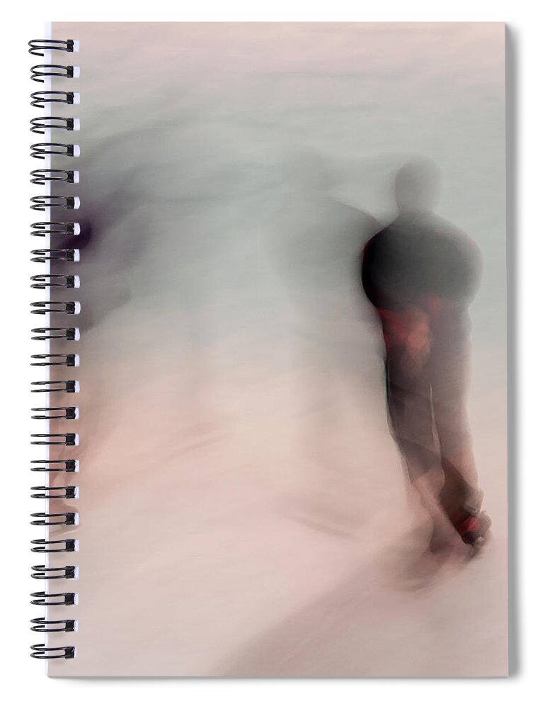 Abstracts Spiral Notebook featuring the photograph Winter Illusions On Ice - Series 3 by Steven Milner