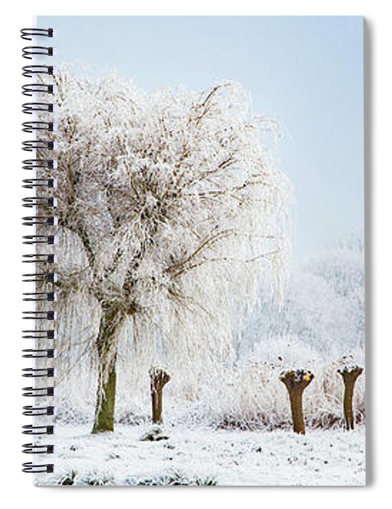 Holland Spiral Notebook featuring the photograph Winter in Holland by Casper Cammeraat