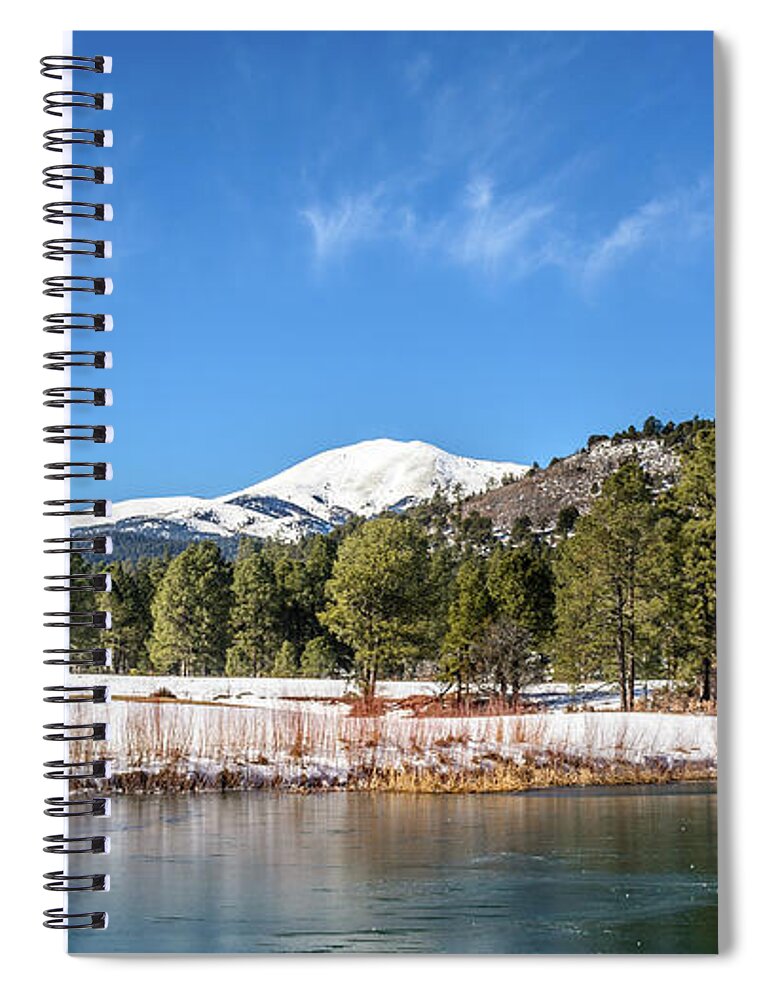 Ruidoso Spiral Notebook featuring the photograph Winter in Ruidoso by Racheal Christian