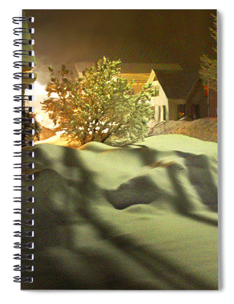 Winter Spiral Notebook featuring the photograph Winter in Vermont by Nancy Griswold