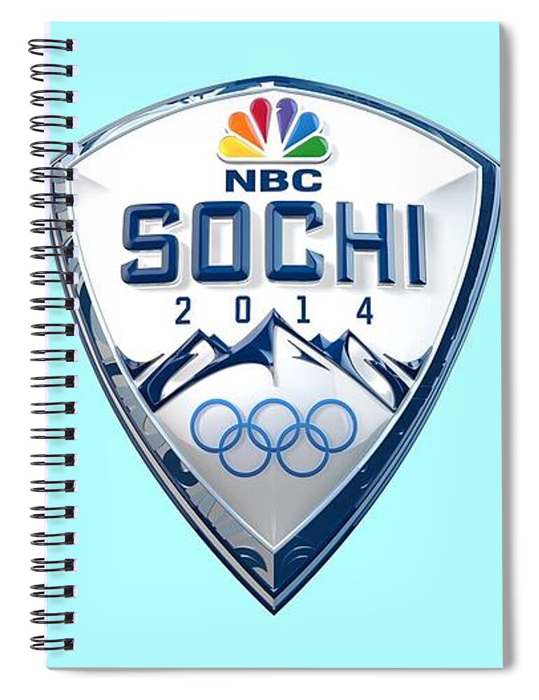 Winter Olympics Spiral Notebook featuring the digital art Winter Olympics by Super Lovely