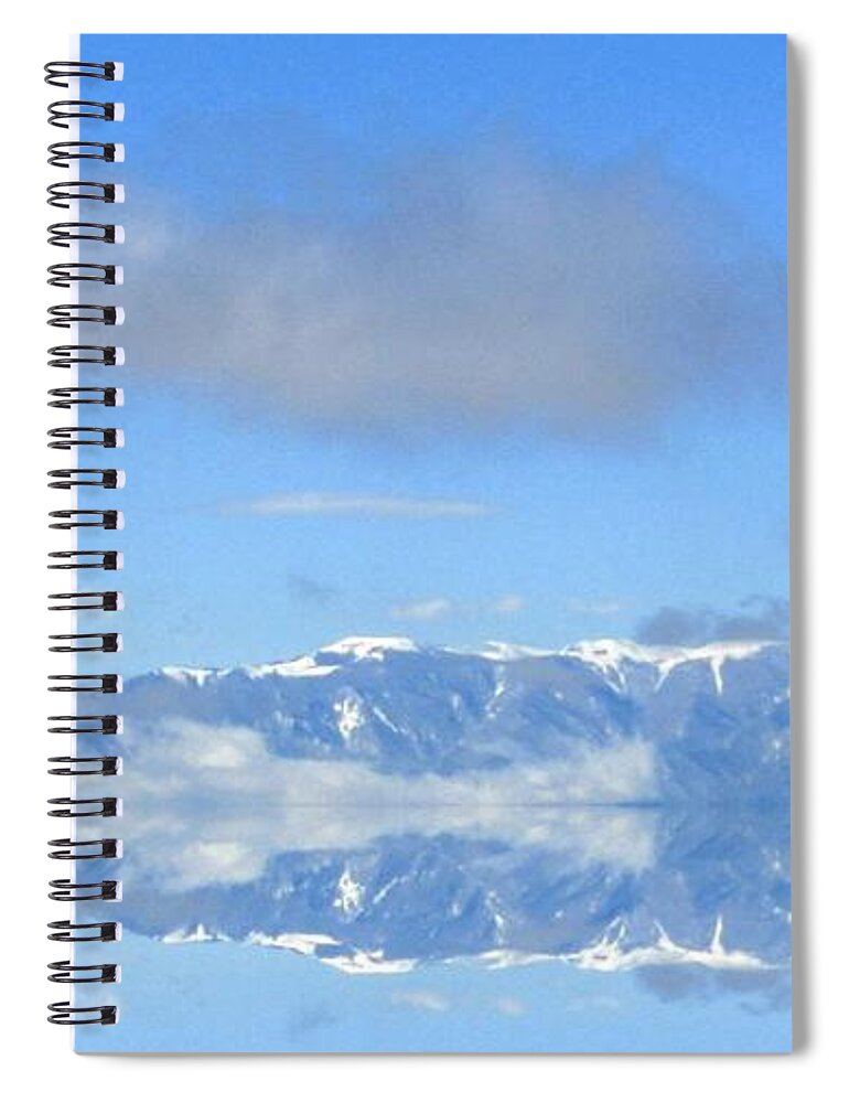  Spiral Notebook featuring the photograph Winter On The Lake by Kelly Awad