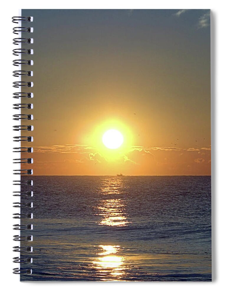 Seas Spiral Notebook featuring the photograph Winter Sunrise I I by Newwwman