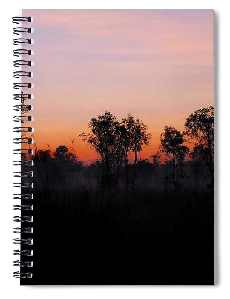 Raw And Untouched Northern Territory Series By Lexa Harpell Timeles Spiral Notebook featuring the photograph Winter Sunrise - Kakadu National Park by Lexa Harpell