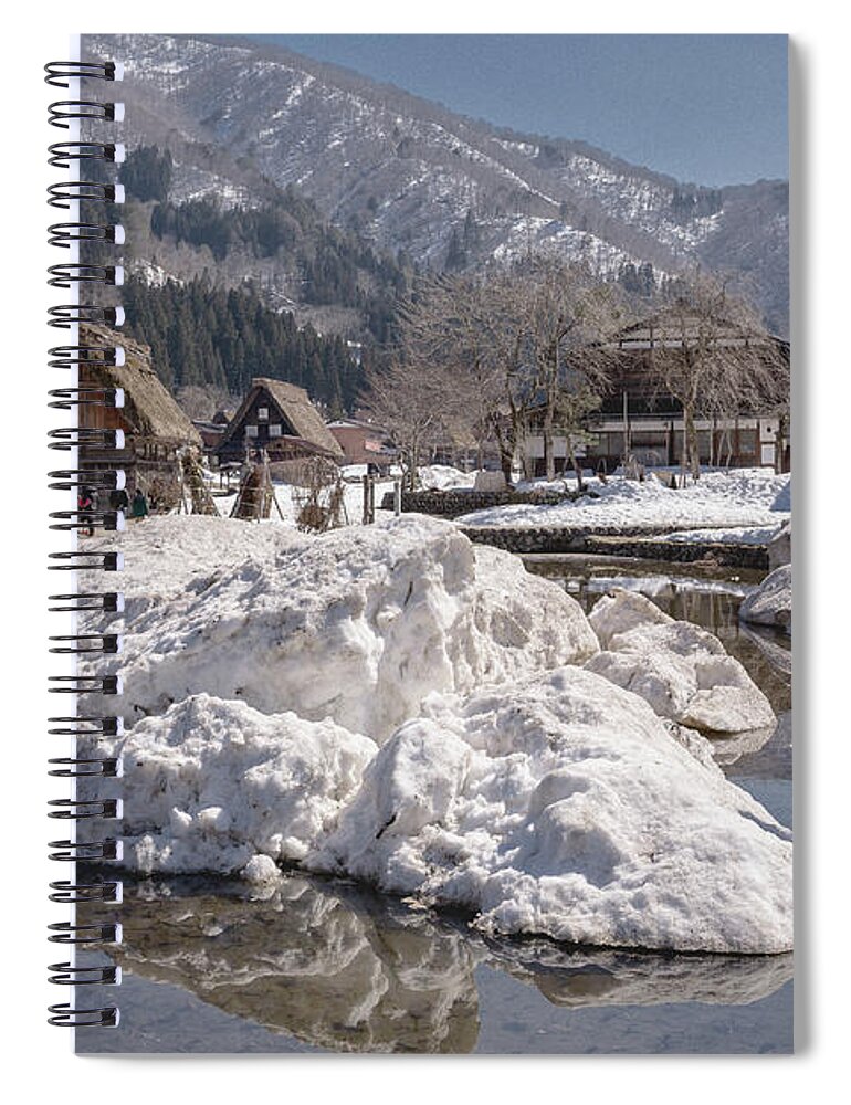 Snow Spiral Notebook featuring the photograph Winter Wonderland by Eva Lechner