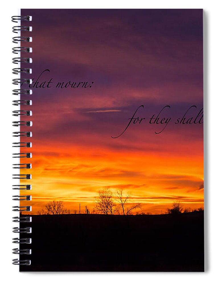 Landscape Spiral Notebook featuring the photograph Finding Some Comfort Within The Clouds by Holden The Moment
