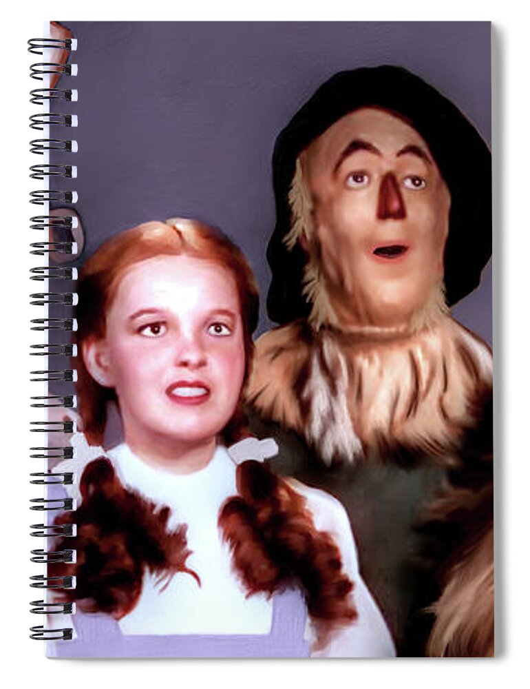 Wizard Of Oz Spiral Notebook featuring the digital art Wizard of Oz by Pennie McCracken