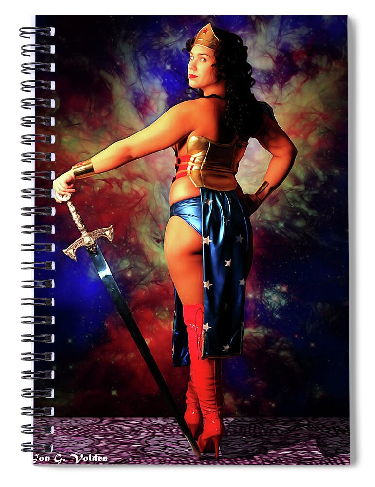 Wonder Woman Spiral Notebook featuring the photograph Wonder Dawn by Jon Volden