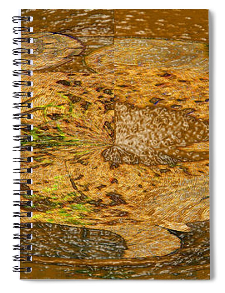 Abstract Spiral Notebook featuring the photograph Wood Abstracted by Lenore Senior