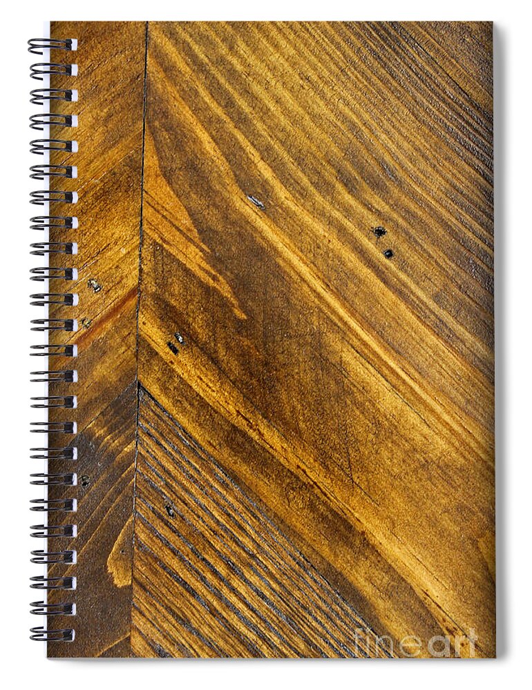 Pattern Spiral Notebook featuring the photograph Wood Vertical by Karen Adams