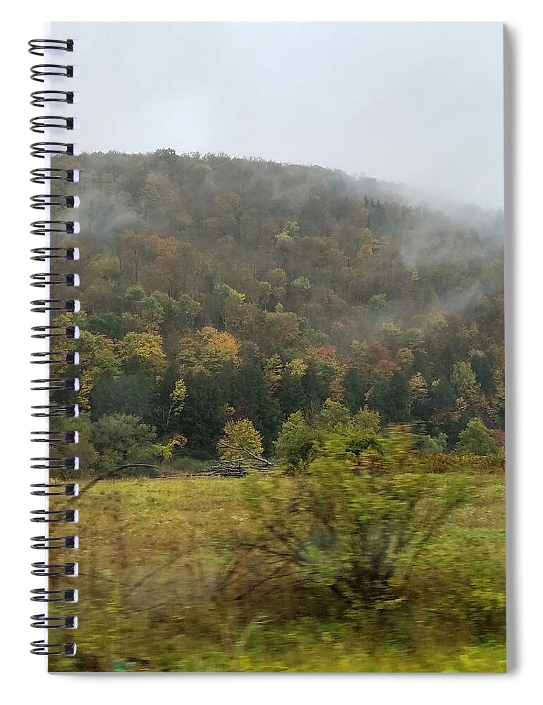 Forest Spiral Notebook featuring the photograph Wooded Mountain Mist by Vic Ritchey
