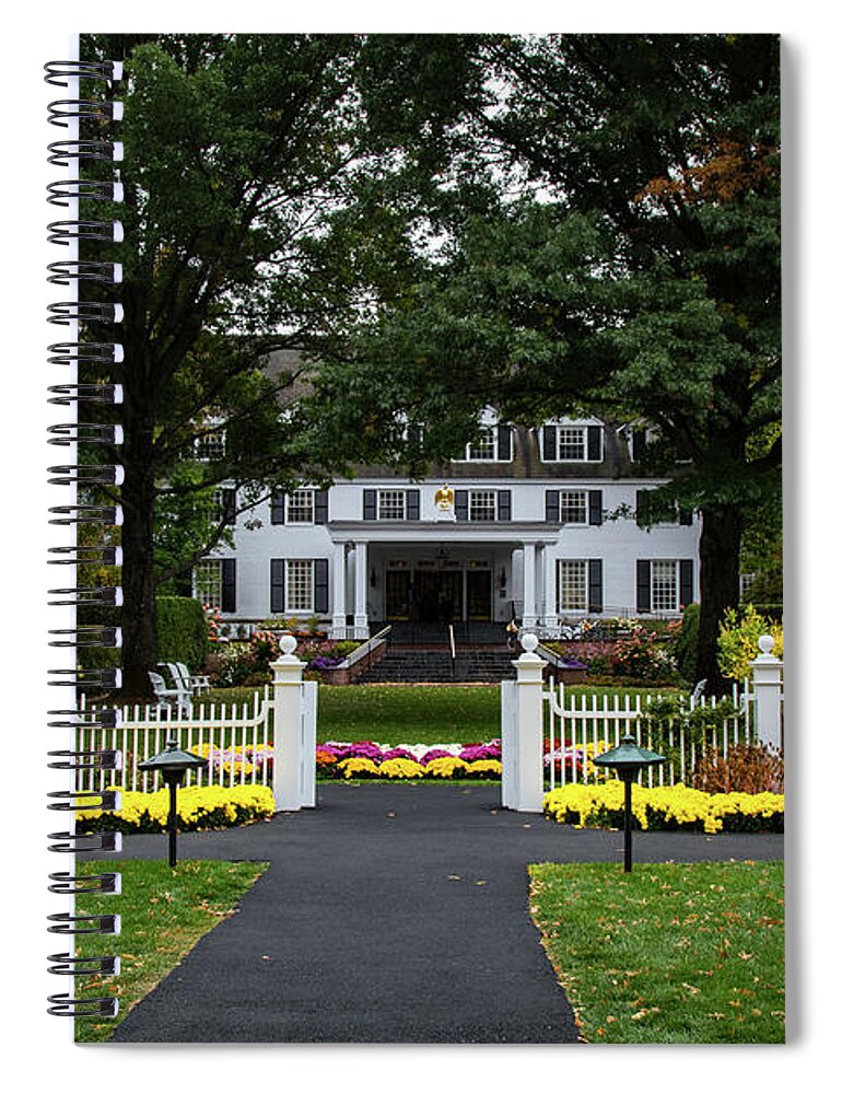 Landscape Spiral Notebook featuring the photograph Woodstock Inn and resort by Jeff Folger