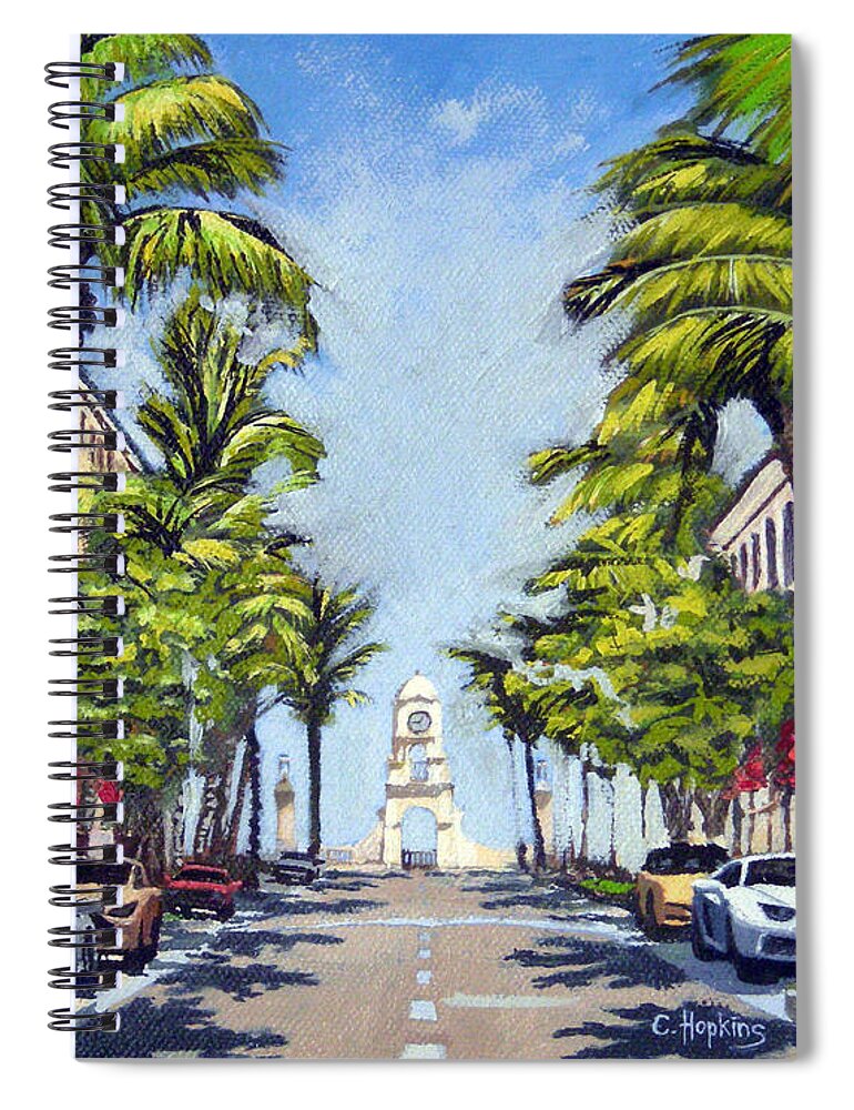 Worth Avenue - Palm Beach Florida Painting by Christine Hopkins