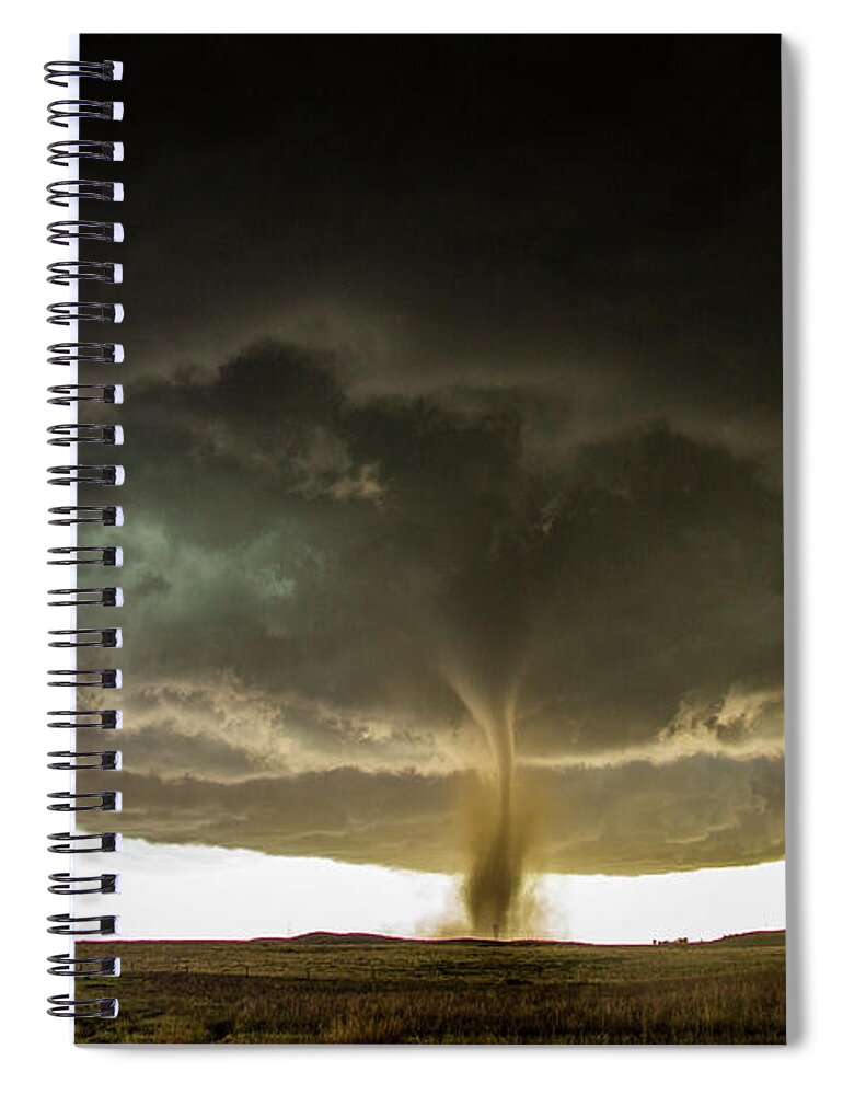 Nebraskasc Spiral Notebook featuring the photograph Wray Colorado Tornado 060 by NebraskaSC