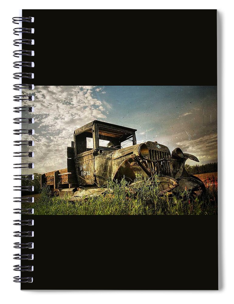 Wreck Spiral Notebook featuring the photograph Wreck by Mariel Mcmeeking
