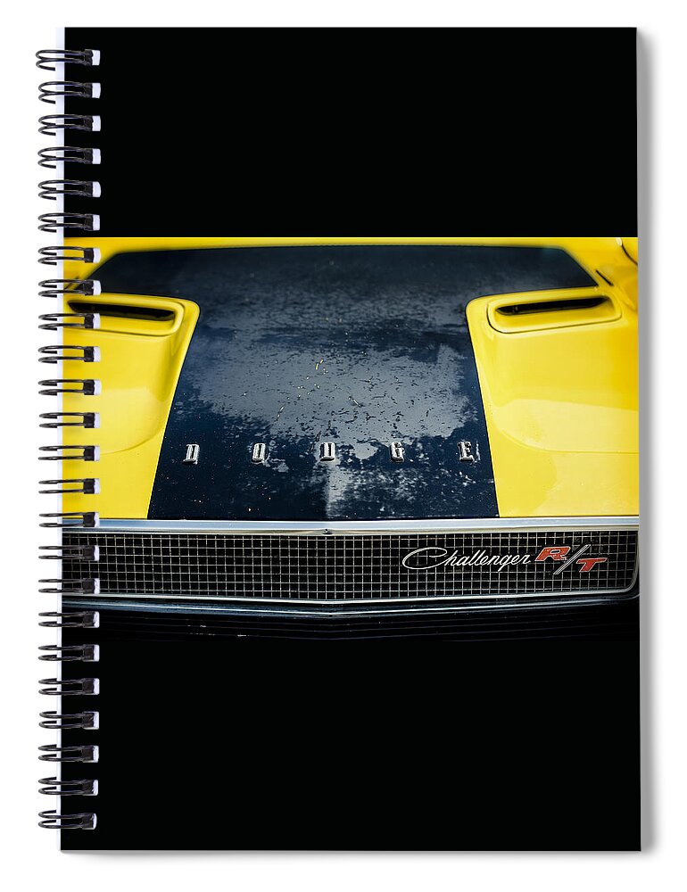 Dodge Challenger Spiral Notebook featuring the photograph Wrinkles Add Character by Caitlyn Grasso