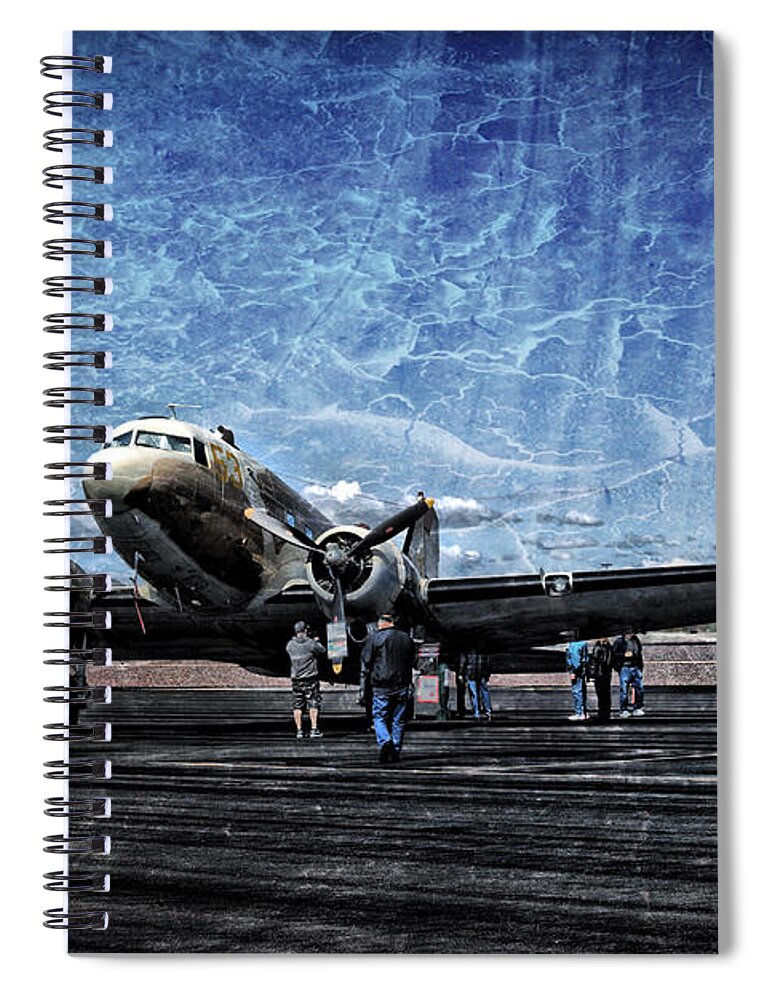 Photograph Spiral Notebook featuring the photograph WWII Workhorse by Richard Gehlbach