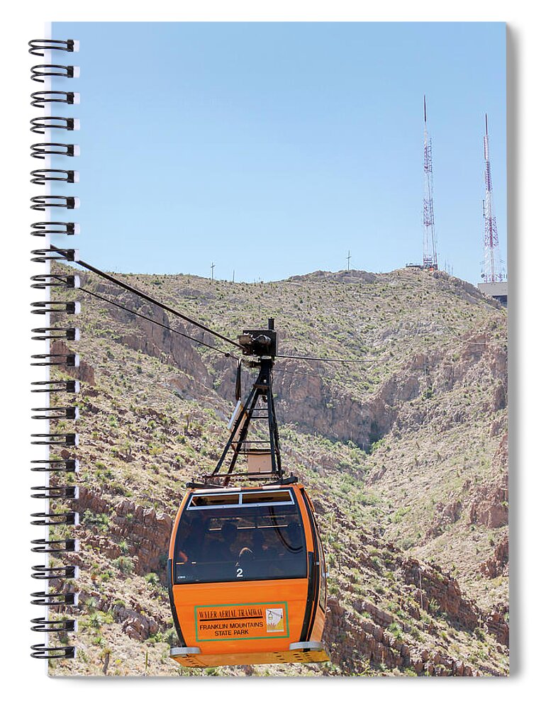 El Paso Spiral Notebook featuring the photograph Wyler Aerial Tramway by SR Green
