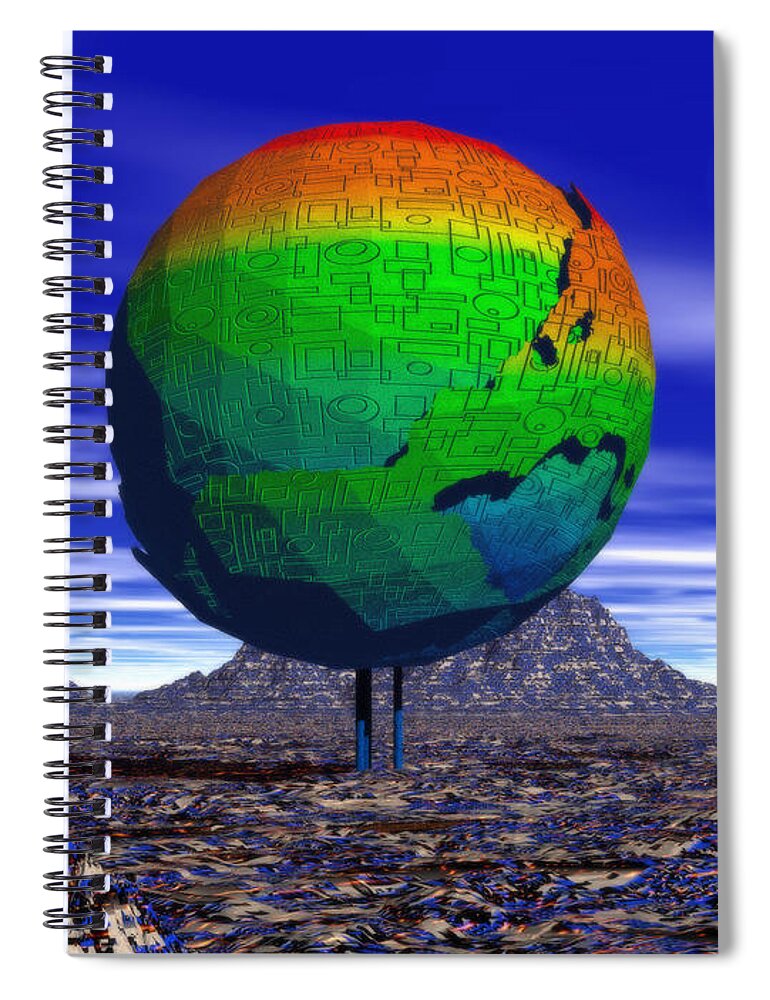 Space Spiral Notebook featuring the photograph Xorx by Mark Blauhoefer