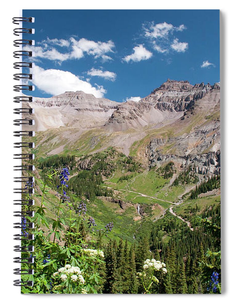 Colorado Spiral Notebook featuring the photograph Yankee Boy Basin by Julia McHugh