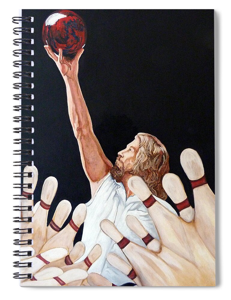 Dude Spiral Notebook featuring the painting Yeah Yeah Oh Yeah by Tom Roderick