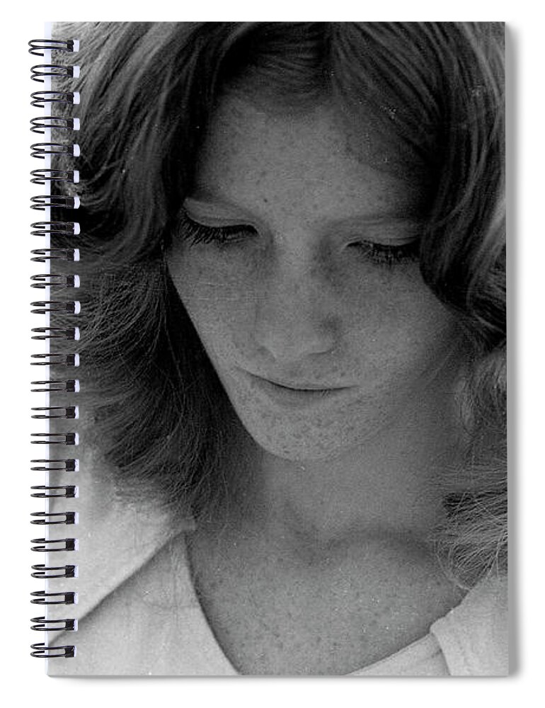 Phoenix Spiral Notebook featuring the photograph Yearbook Signing, 1972, Part 2 by Jeremy Butler