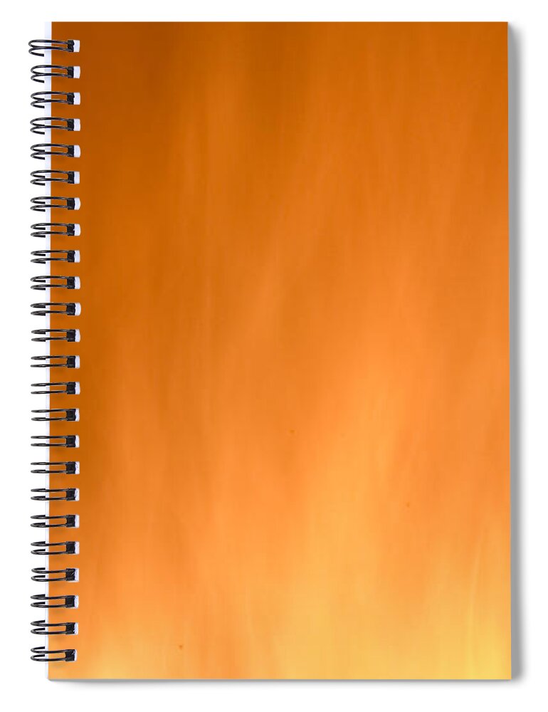Fire Background Spiral Notebook featuring the photograph Yellow Fire background by Michalakis Ppalis