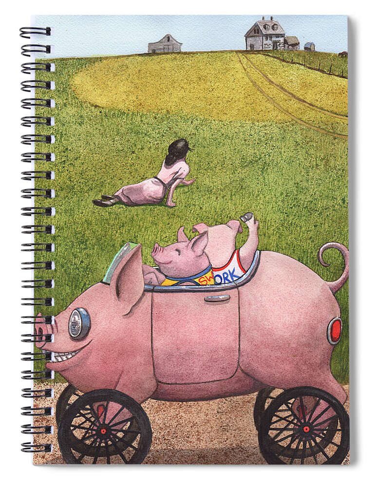 Christina's World Spiral Notebook featuring the painting Yo, Christina by Catherine G McElroy