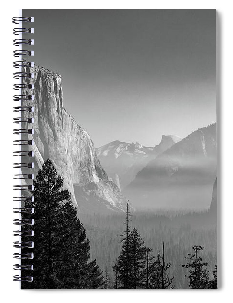 Mountain Spiral Notebook featuring the photograph Yosemite Valley by Jody Partin