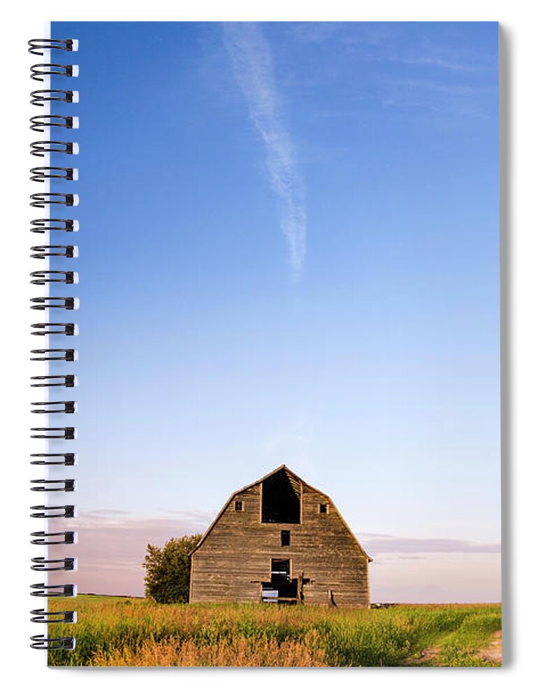 Barn Spiral Notebook featuring the photograph You Are Here by Sandra Parlow