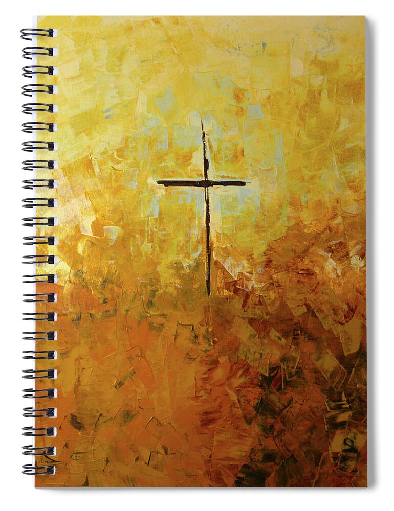 Near Spiral Notebook featuring the painting You Are Near by Linda Bailey
