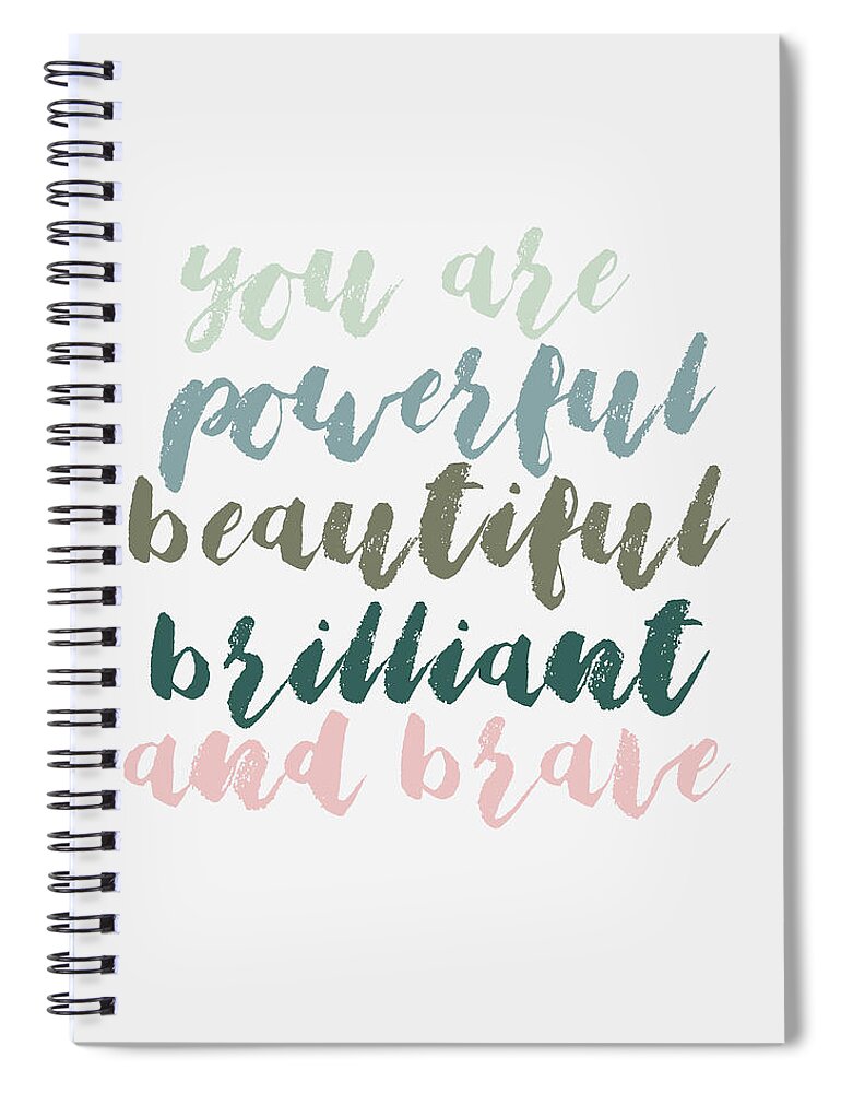 Colors Spiral Notebook featuring the photograph You Are Powerful by Andrea Anderegg