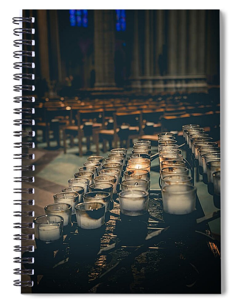 Catholic Spiral Notebook featuring the photograph You Were There For Me by Lucinda Walter