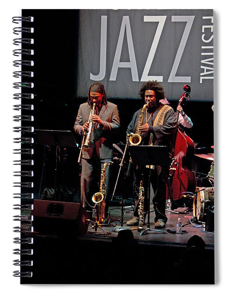 Portland Jazz Fest. Spiral Notebook featuring the photograph Young Lions Revisited 1 by Lee Santa