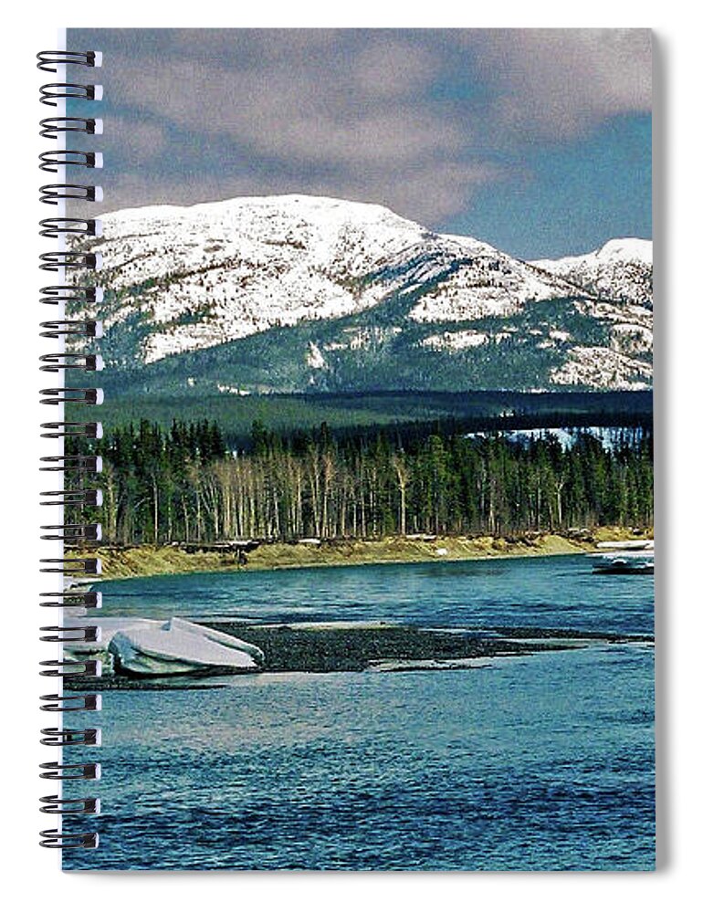 North America Spiral Notebook featuring the photograph Yukon River by Juergen Weiss