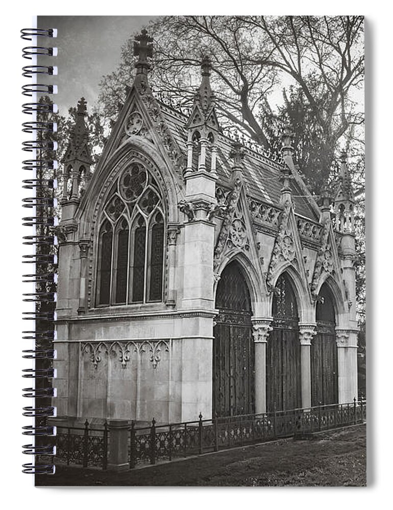 Zentralfriedhof Spiral Notebook featuring the photograph Zentralfriedhof Vienna by Carol Japp