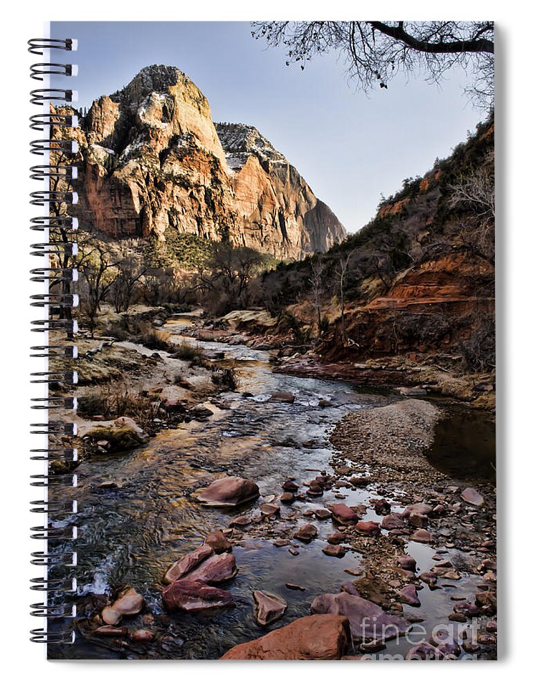 Zion National Park Spiral Notebook featuring the photograph Zion by Heather Applegate