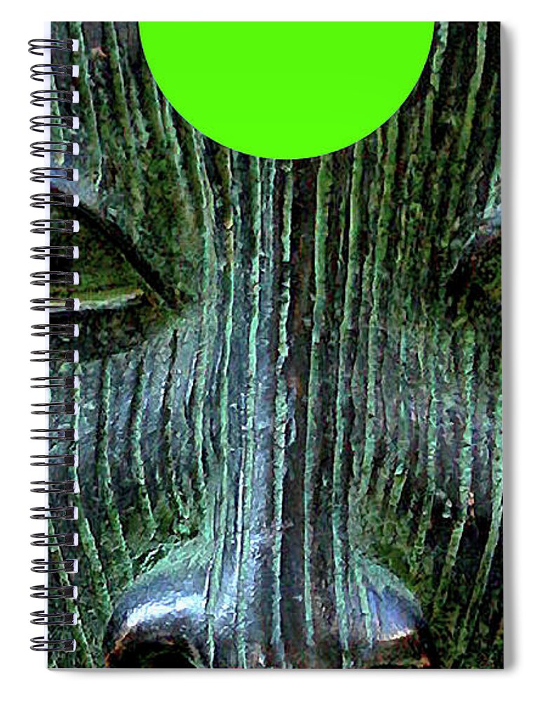 Walter Paul Bebirian: The Bebirian Art Collection Spiral Notebook featuring the digital art 1-19-2010habcdefghijklmnop by Walter Paul Bebirian
