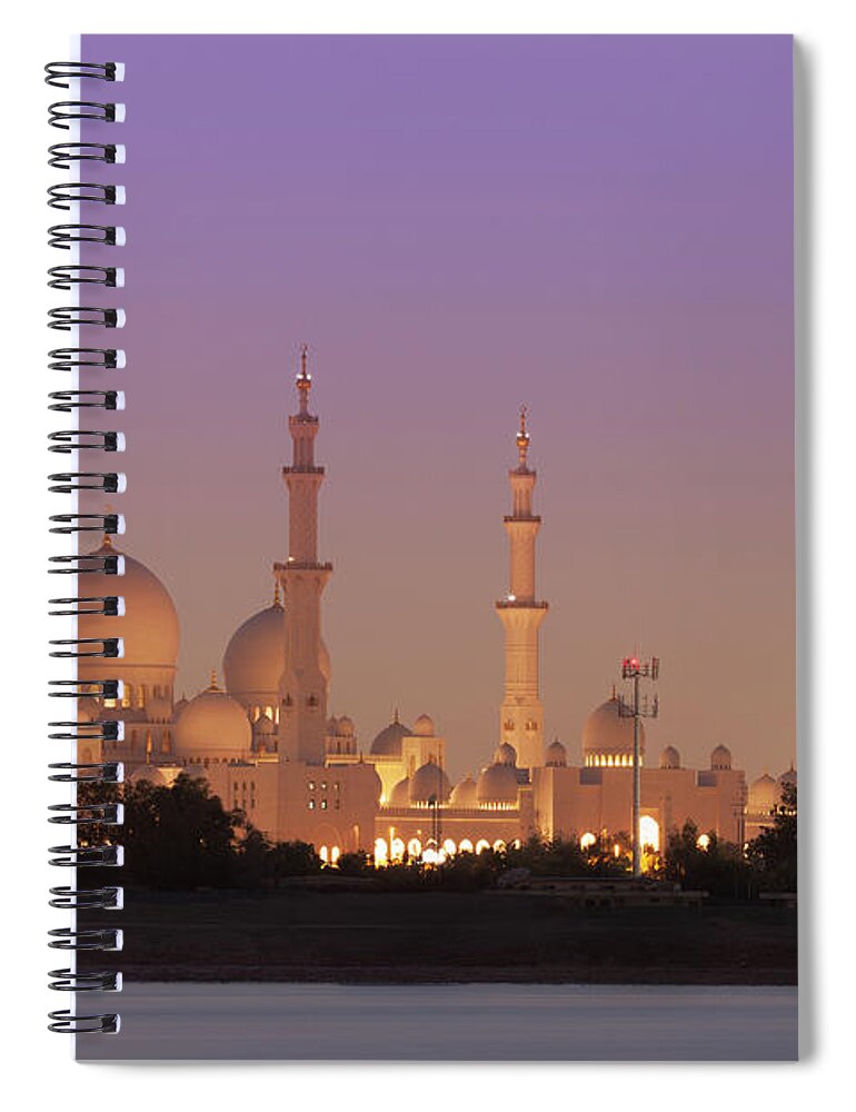Tranquility Spiral Notebook featuring the photograph Abu Dhabi, Sheikh Zayed Mosque #1 by Buena Vista Images