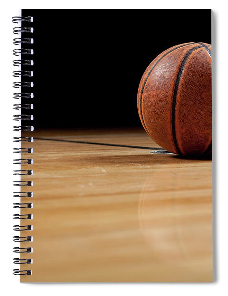 Ball Spiral Notebook featuring the photograph Basketball #1 by Garymilner