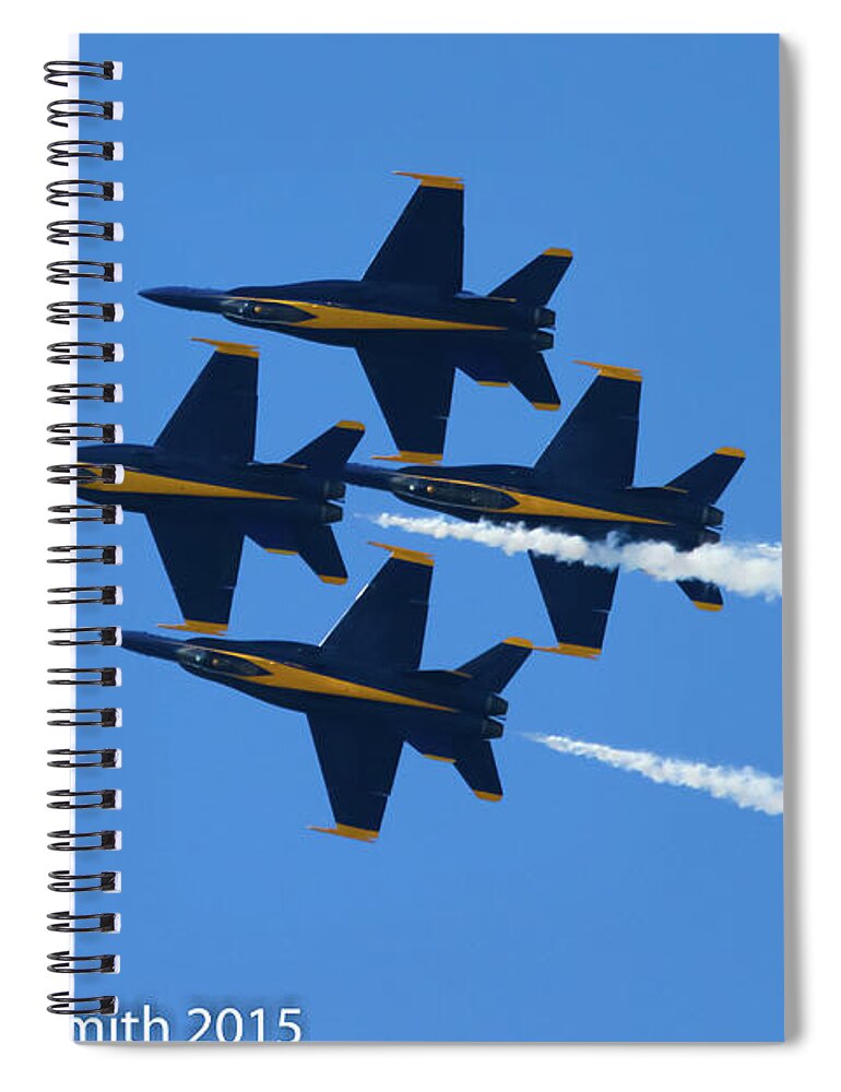 Blue Angels Nas Oceana Spiral Notebook featuring the photograph Blue Angels NAS Oceana #1 by Greg Smith