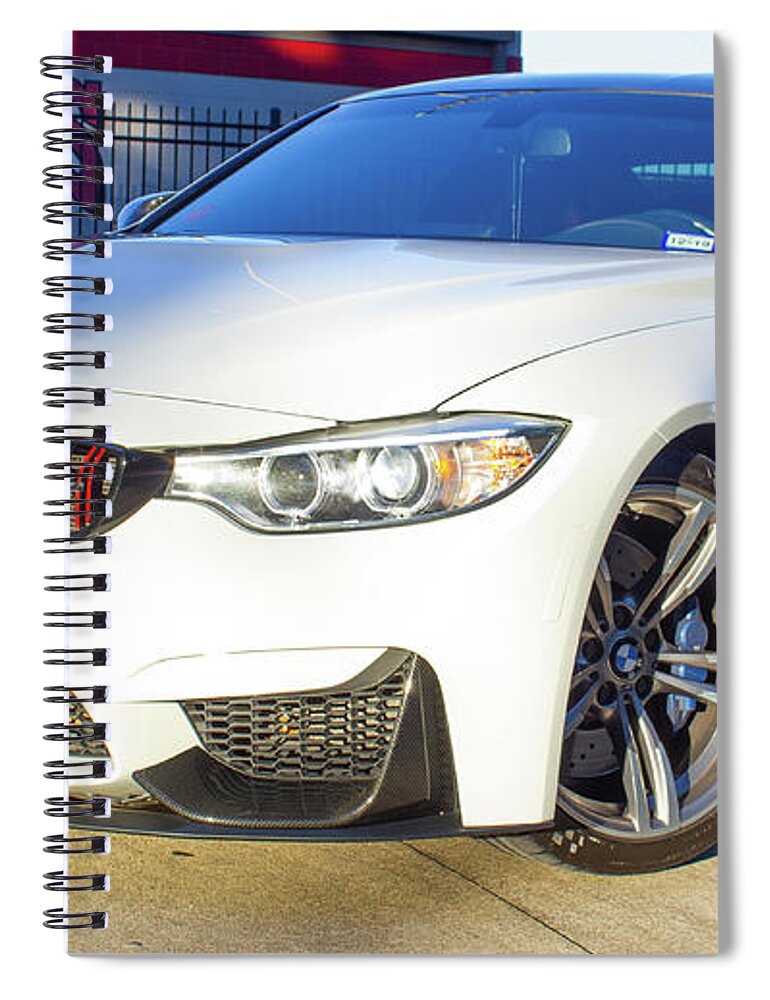 Car Bmw M4 Spiral Notebook featuring the photograph Bmw M4 #1 by Rocco Silvestri