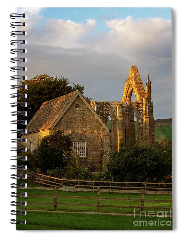 Bolton Abbey Spiral Notebook featuring the photograph Bolton Abbey #1 by Mariusz Talarek