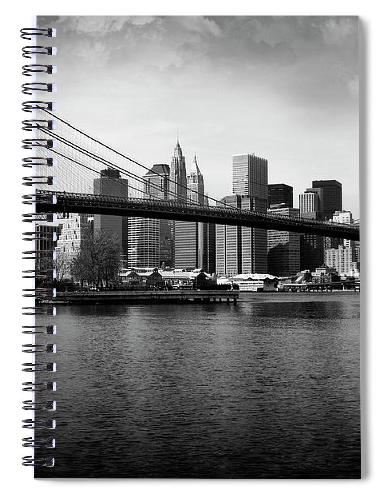 Lifestyles Spiral Notebook featuring the photograph Brooklyn Bridge #1 by Kiskamedia