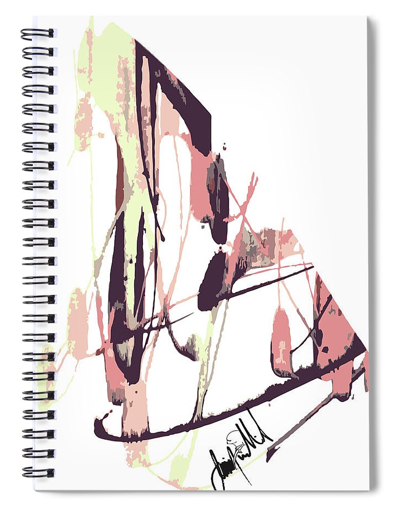  Spiral Notebook featuring the digital art Brown Sugar #1 by Jimmy Williams