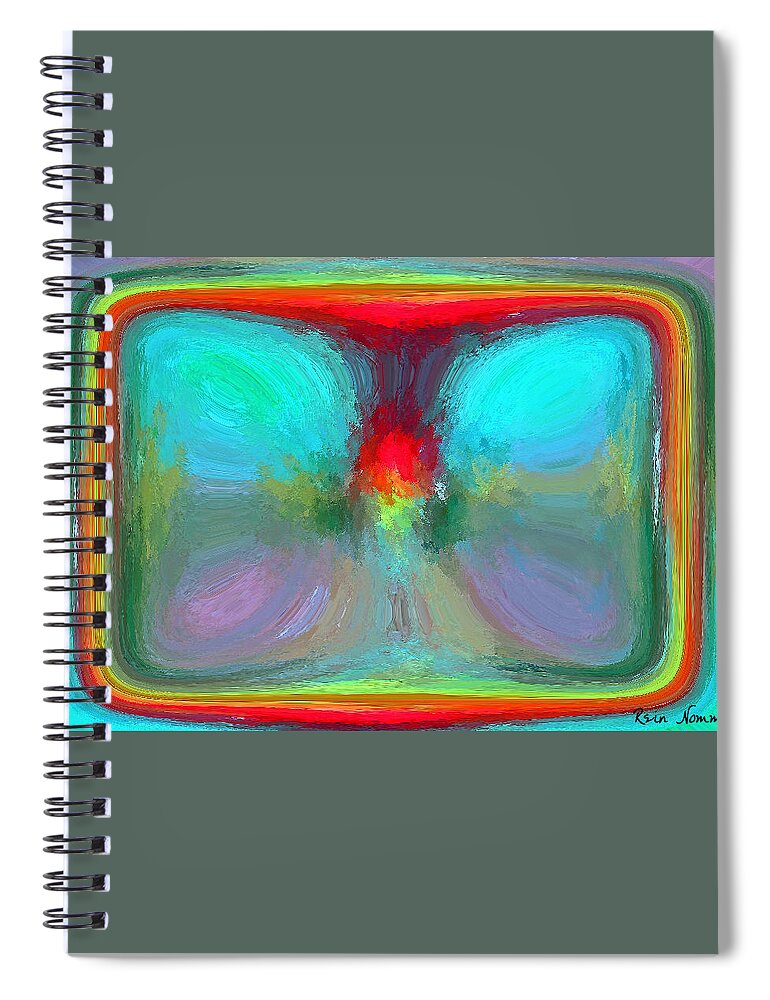  Spiral Notebook featuring the digital art Capturing the Day #1 by Rein Nomm